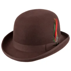 Cheap Chapeau Melon Anglais en Laine Feutrée marron JAXON & JAMES Homme Grandes Tailles|Chapeaux Hiver
