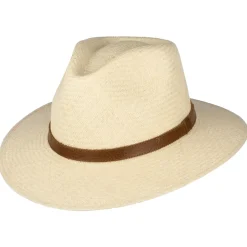 Fashion Chapeau Panama Fedora Safari naturel Femme Chapeaux Trilby|Chapeaux Fedora