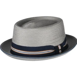 Cheap Chapeau Pork Pie Carver gris Homme Chapeaux Pork Pie|Chapeaux De Paille