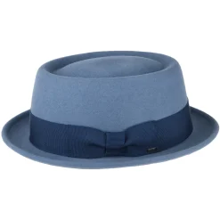 Best Sale Chapeau Pork Pie Déformable Hydrofuge Darron en Laine Feutrée bleu moyen Homme Chapeaux Pork Pie|Chapeaux Homme