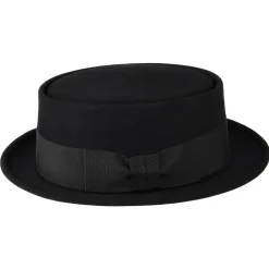 Cheap Chapeau Pork Pie en Fourrure Feutrée Monk noir Homme Grandes Tailles|Chapeaux Pork Pie