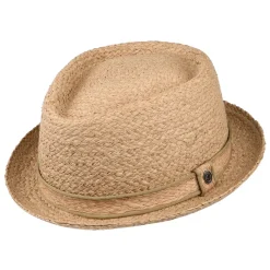 Fashion Chapeau Pork Pie en Raphia Diamond Crown naturel JAXON & JAMES Homme Grandes Tailles|Chapeaux Pork Pie