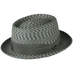 Shop Chapeau Pork Pie Waits mélange de gris Homme Chapeaux Pork Pie|Chapeaux De Paille