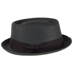 Discount Chapeau Pork Pie Waits noir Homme Chapeaux Pork Pie|Chapeaux De Paille