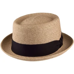 Discount Chapeau Pork Pie Waits sable Homme Chapeaux Pork Pie|Chapeaux De Paille