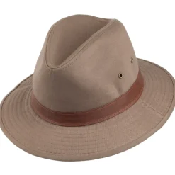 New Chapeau Safari en Coton Hydrofuge écorce Femme/Homme Chapeaux Trilby|Chapeaux Fedora