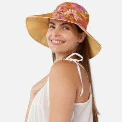 Fashion Chapeau Été en Coton Hamuty orange-rose Femme Chapeaux Été|Chapeaux Femme