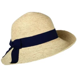 Shop Chapeau Été en Paille Bronte naturel-bleu marine Femme Chapeaux Été|Chapeaux De Paille