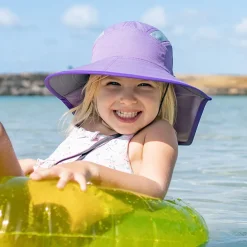 New Chapeau Été Enfant Ultra Adventure lavande Femme/Enfant Filles|Chapeaux Anti Uv