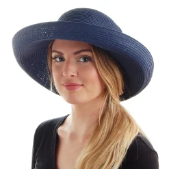Online Chapeau Été Pliable Traveller bleu marine SUR LA TÊTE Femme Chapeaux Été|Chapeaux De Paille