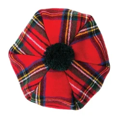 Store Chapeau Tam O'Shanter en Laine d'Agneau Royal Stewart rouge Femme Bérets|Chapeaux Femme
