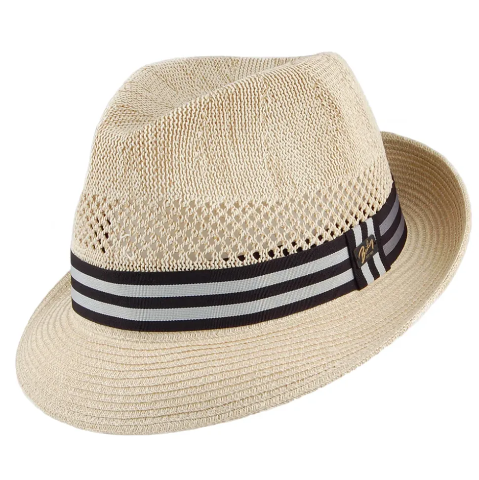 Store Chapeau Trilby Berle décoloré Femme/Homme Chapeaux Trilby|Chapeaux Fedora