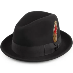 Clearance Chapeau Trilby Déformable Blues noir JAXON & JAMES Femme/Homme Chapeaux Trilby|Chapeaux Fedora