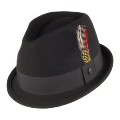 Store Chapeau Trilby Déformable Dekker noir JAXON & JAMES Femme/Homme Chapeaux Trilby|Chapeaux Fedora