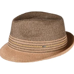 Cheap Chapeau Trilby en Paille Toyo Hooper marron-multicolore Femme/Homme Chapeaux Trilby|Chapeaux Fedora