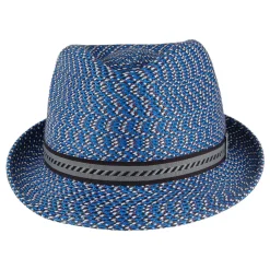 Best Chapeau Trilby Mannes bleu-multi Femme/Homme Chapeaux Trilby|Chapeaux Fedora