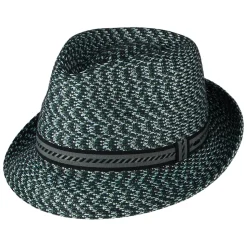 Cheap Chapeau Trilby Mannes bleu nuit-vert Femme/Homme Chapeaux Trilby|Chapeaux Fedora