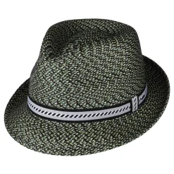 Online Chapeau Trilby Mannes noir-vert Femme/Homme Chapeaux Trilby|Chapeaux Fedora
