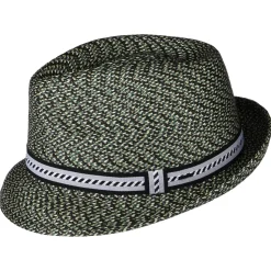 Online Chapeau Trilby Mannes noir-vert Femme/Homme Chapeaux Trilby|Chapeaux Fedora