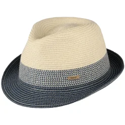 Fashion Chapeau Trilby Patrol naturel-bleu Femme/Homme Chapeaux Trilby|Chapeaux Fedora