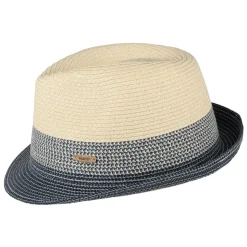 Fashion Chapeau Trilby Patrol naturel-bleu Femme/Homme Chapeaux Trilby|Chapeaux Fedora