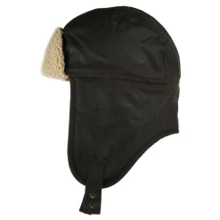 Store Chapka en Coton Ciré olive Homme Chapeaux Hiver|Chapeaux De Pluie