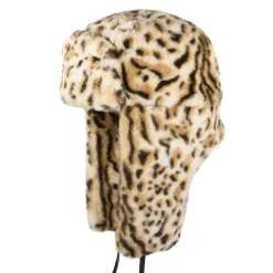Best Sale Chapka en Fausse Fourrure léopard des neiges Femme Fausse Fourrure|Chapeaux Hiver